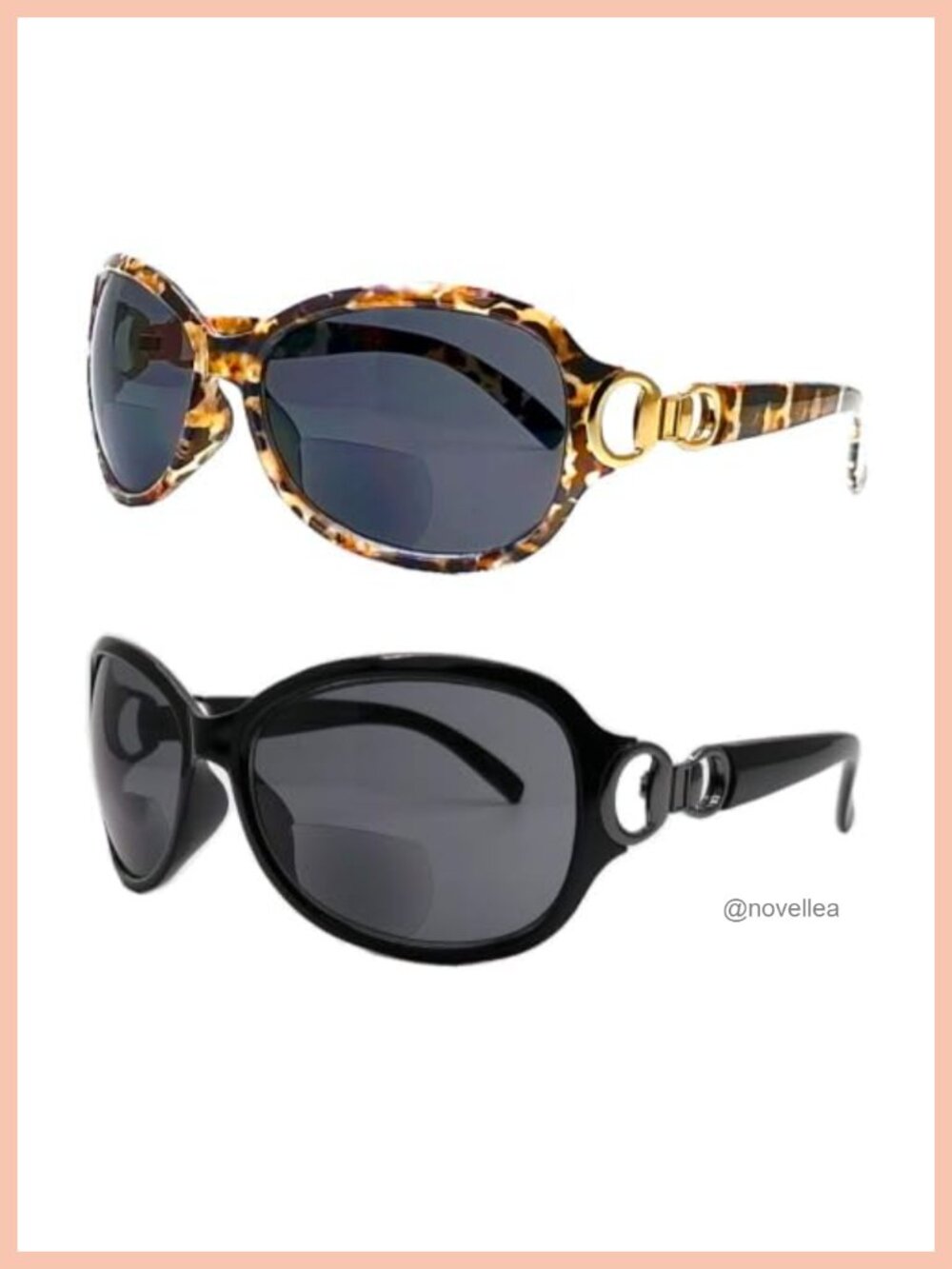2 Pairs Cateye Bifocal Reading Sunglasses with UV400
